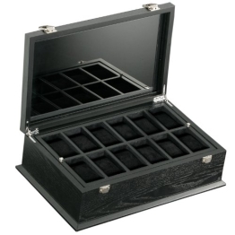 gramiibeau Uhrenrolle Uhrenbox 3 Uhren Schwarz, PU Leder Tragbare  Zylindrische Uhren-Aufbewahrungsbox mit Samt-Innenfutter, Uhrengehäuse für  Männer und Frauen, 23x10x7.5 CM : : Fashion