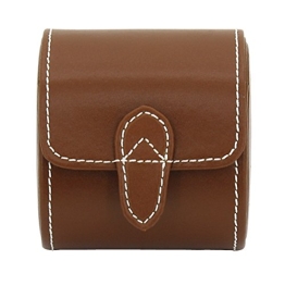 Friedrich|23 Unisex Uhrenrolle für 1 Uhr Echtes Leder Braun 26390-3 - 1