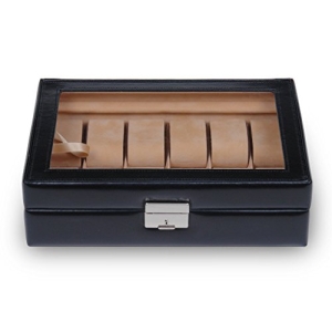 Sacher Uhrenbox für 12 Uhren, Glasdeckel, echt Leder, 2119.010443 - 3