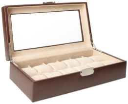 Tech Swiss TS5850BRN Lederarmband Box Extra Large Uhrengehäuse - 1