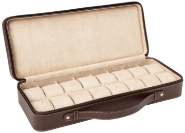 Tech Swiss TS5851BRN Lederarmband Box Extra Large Uhrengehäuse - 1